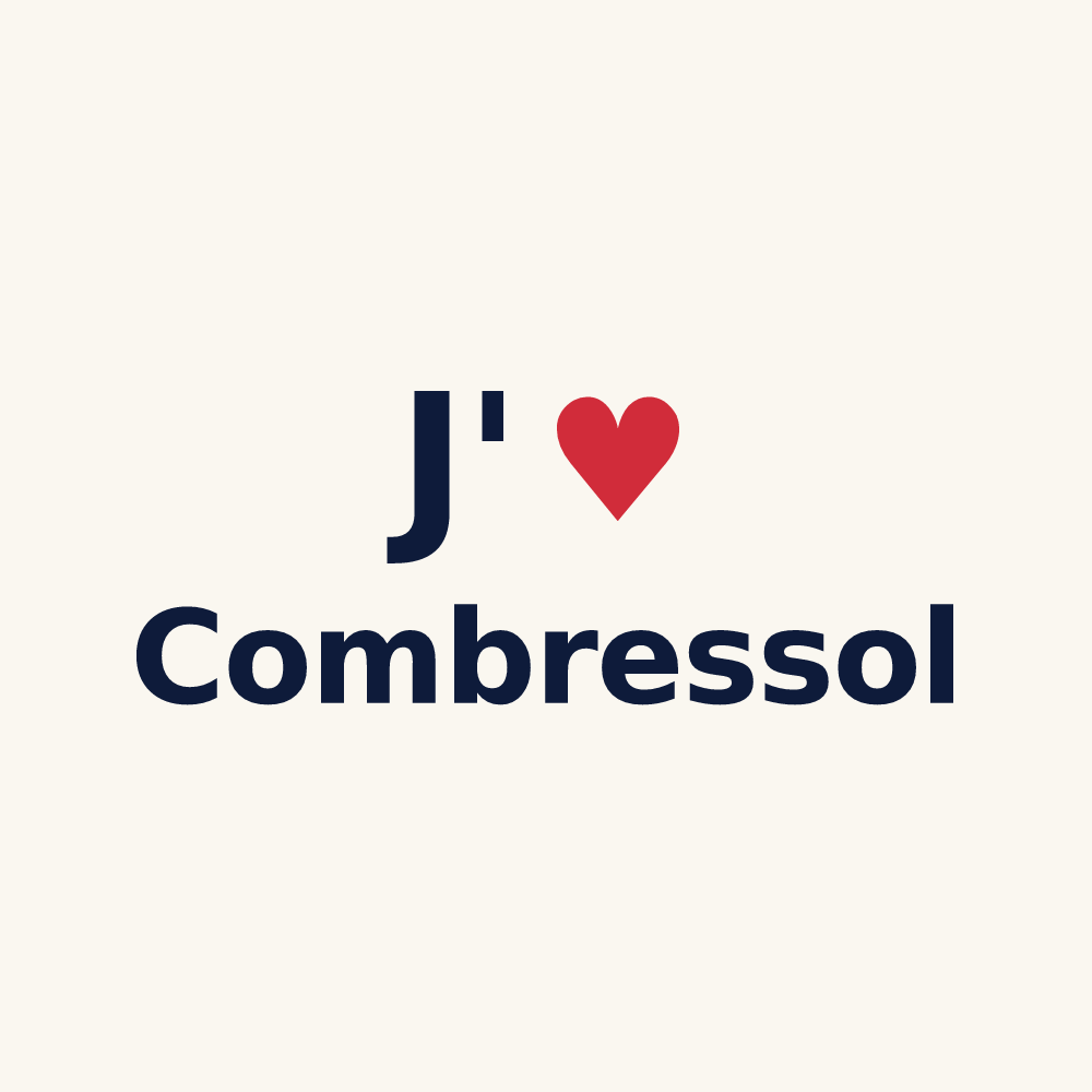 Tasse personnalisée Combressol — design J'aime Combressol