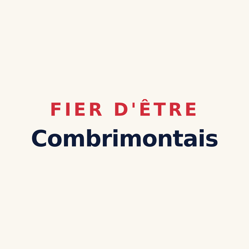 Tasse « Fier d'être Combrimontais » — design pour Combrimont