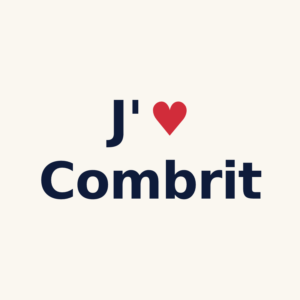 Tasse personnalisée Combrit — design J'aime Combrit