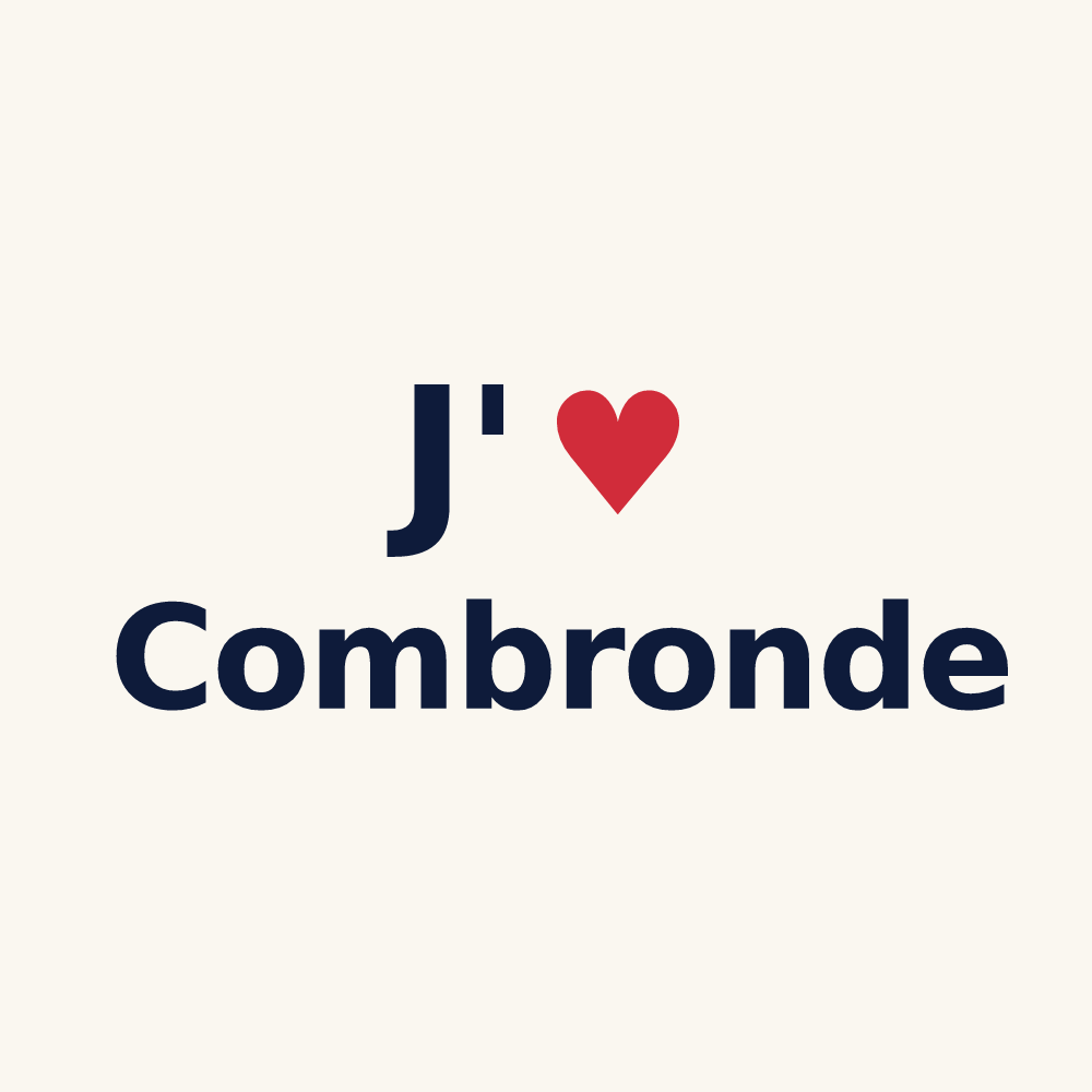 Tasse personnalisée Combronde — design J'aime Combronde