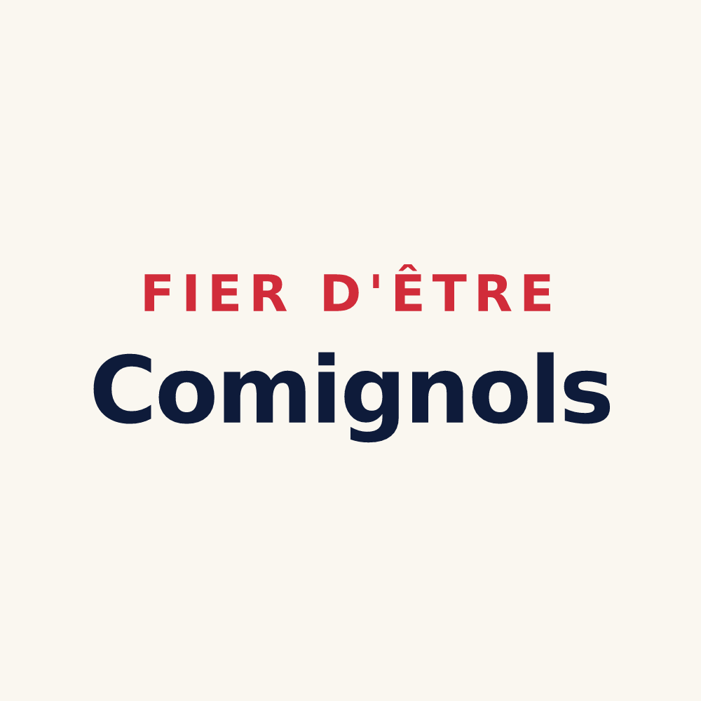 Tasse « Fier d'être Comignols » — design pour Comigne
