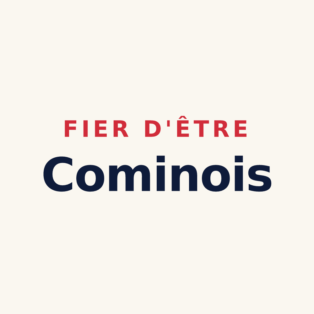 Tasse « Fier d'être Cominois » — design pour Comines