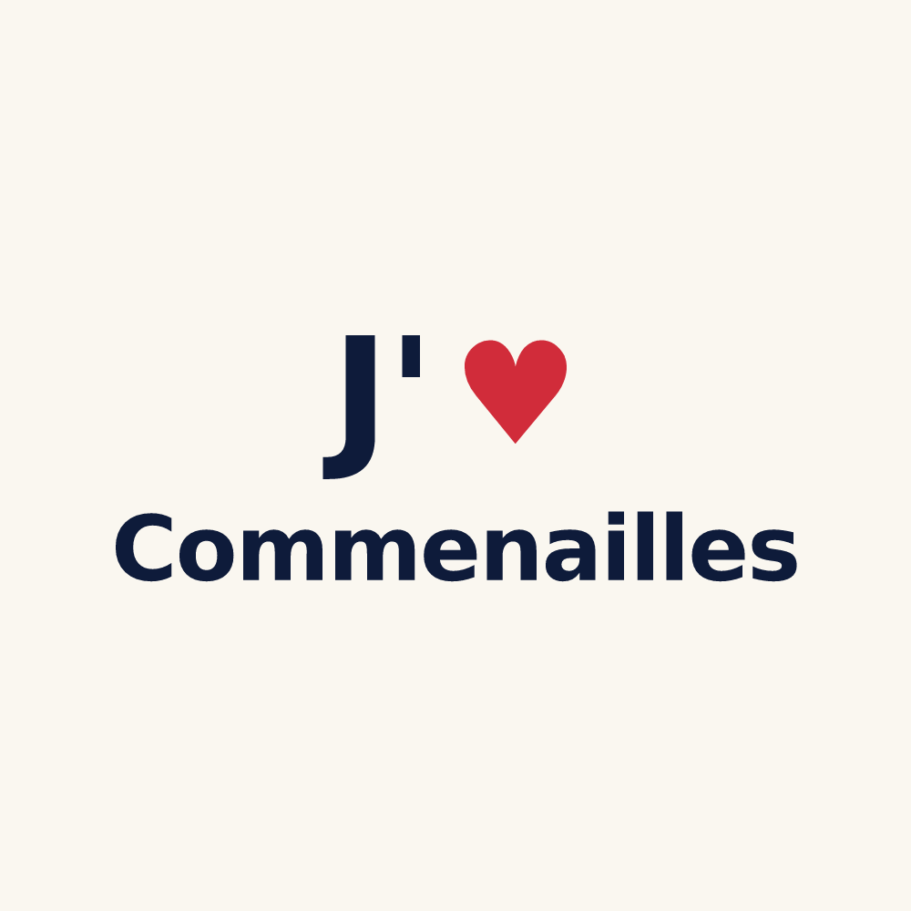 Tasse personnalisée Commenailles — design J'aime Commenailles
