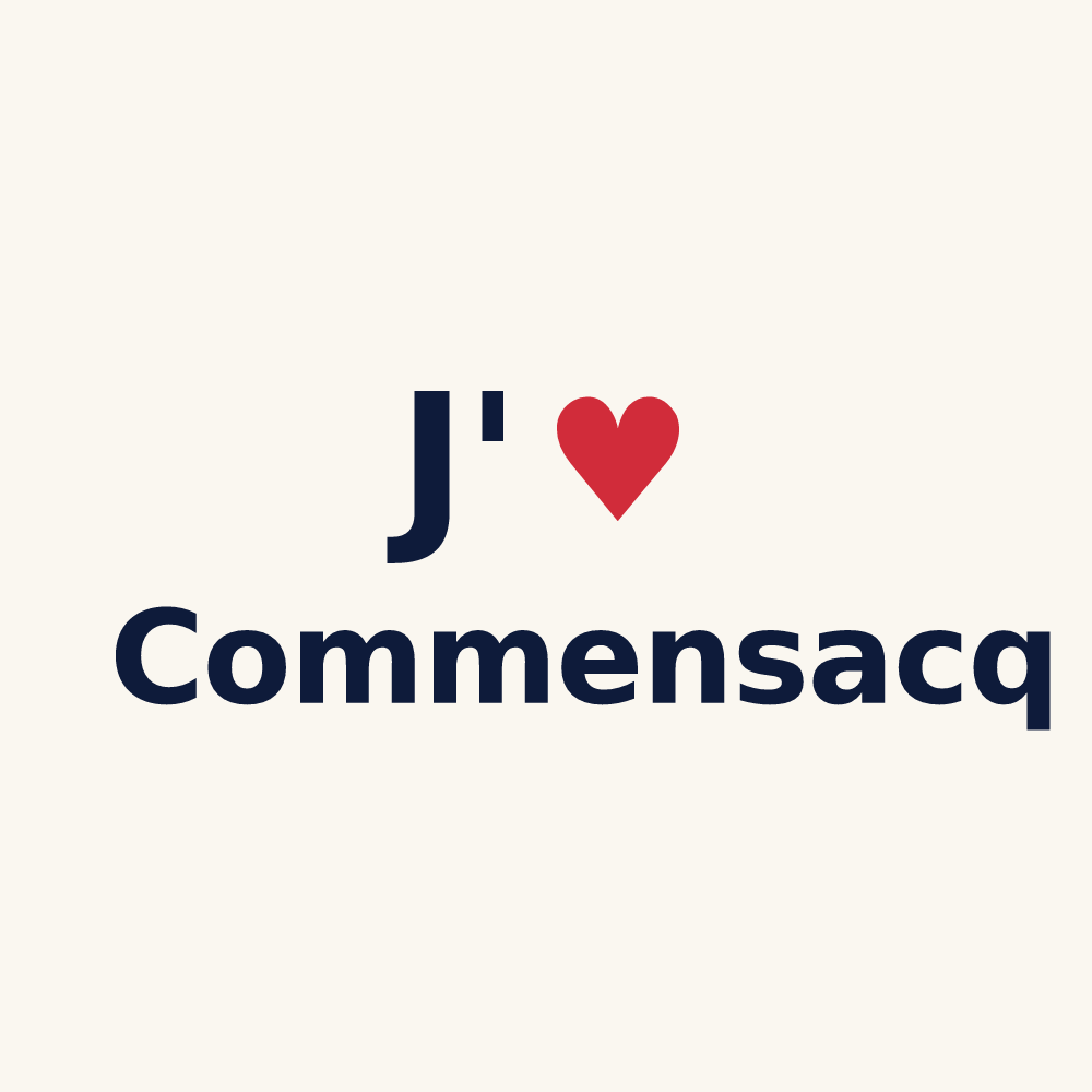 Tasse personnalisée Commensacq — design J'aime Commensacq