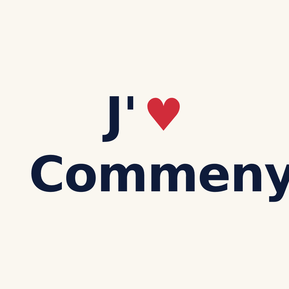 Tasse personnalisée Commeny — design J'aime Commeny