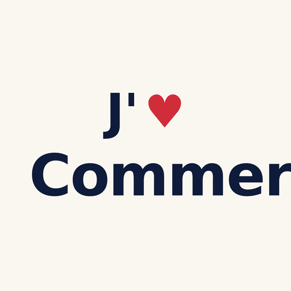 Tasse personnalisée Commer — design J'aime Commer