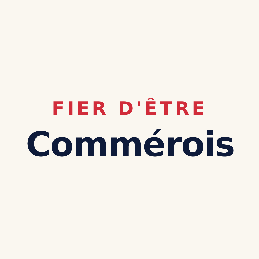 Tasse « Fier d'être Commérois » — design pour Commer