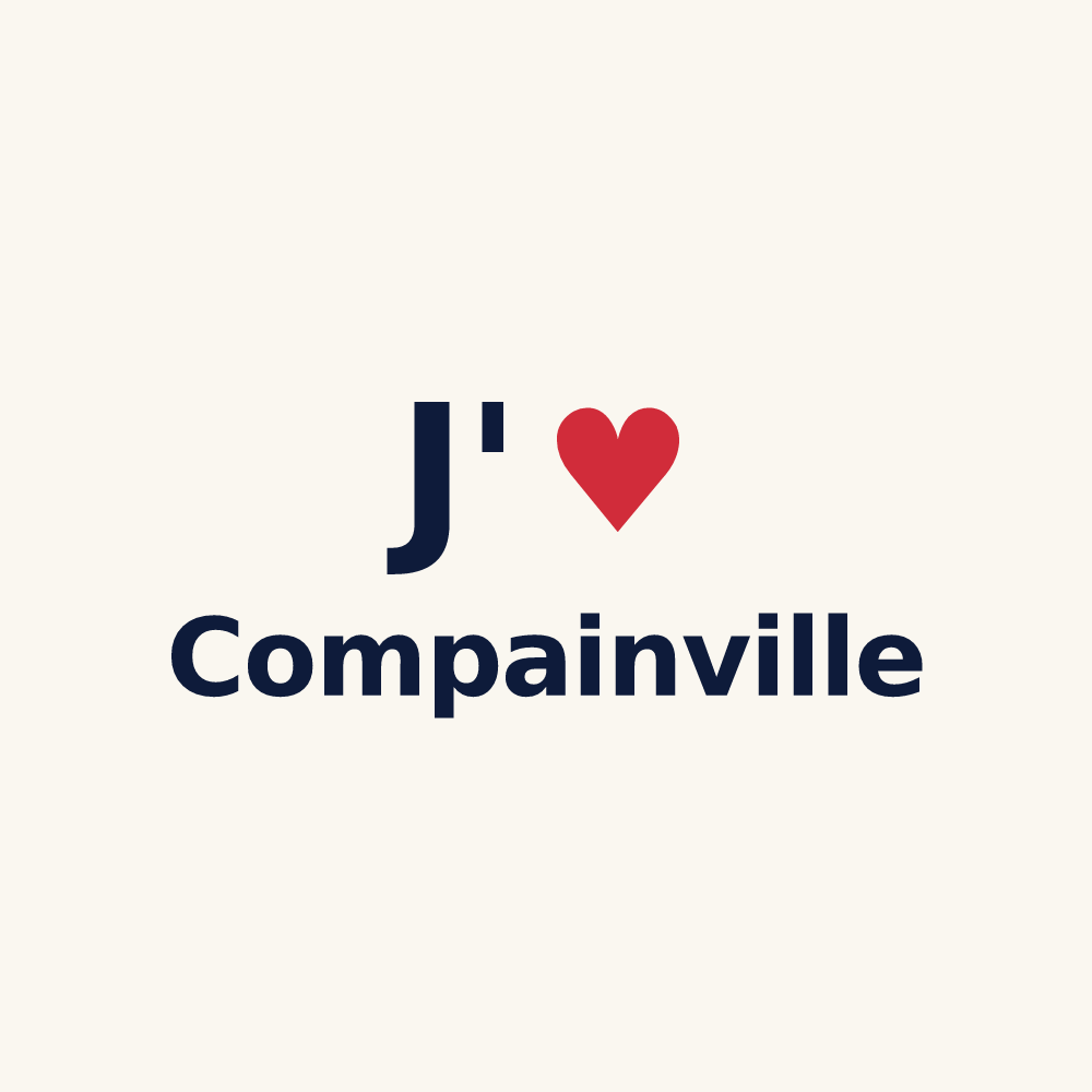Tasse personnalisée Compainville — design J'aime Compainville
