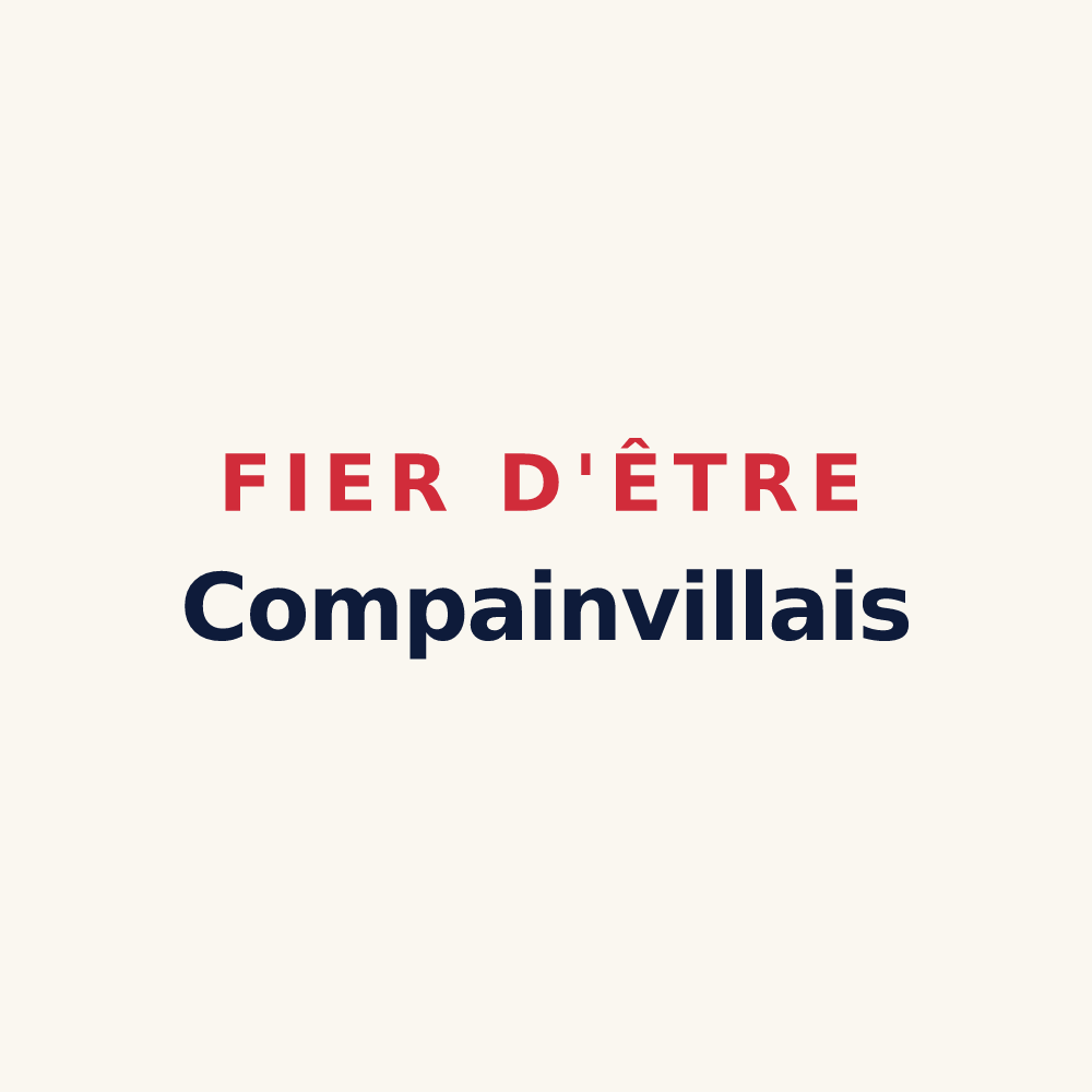 Tasse « Fier d'être Compainvillais » — design pour Compainville