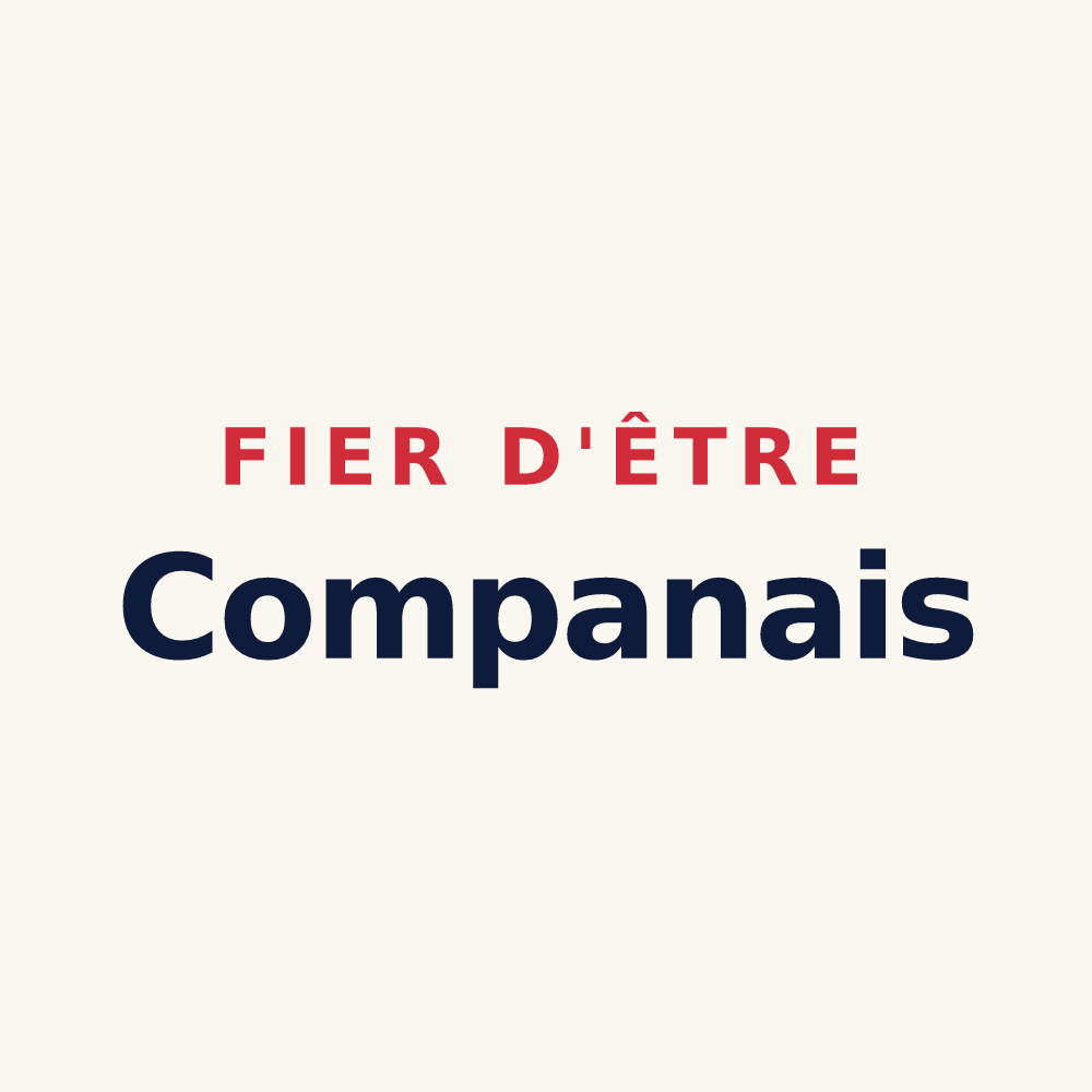 Tasse « Fier d'être Companais » — design pour Compans