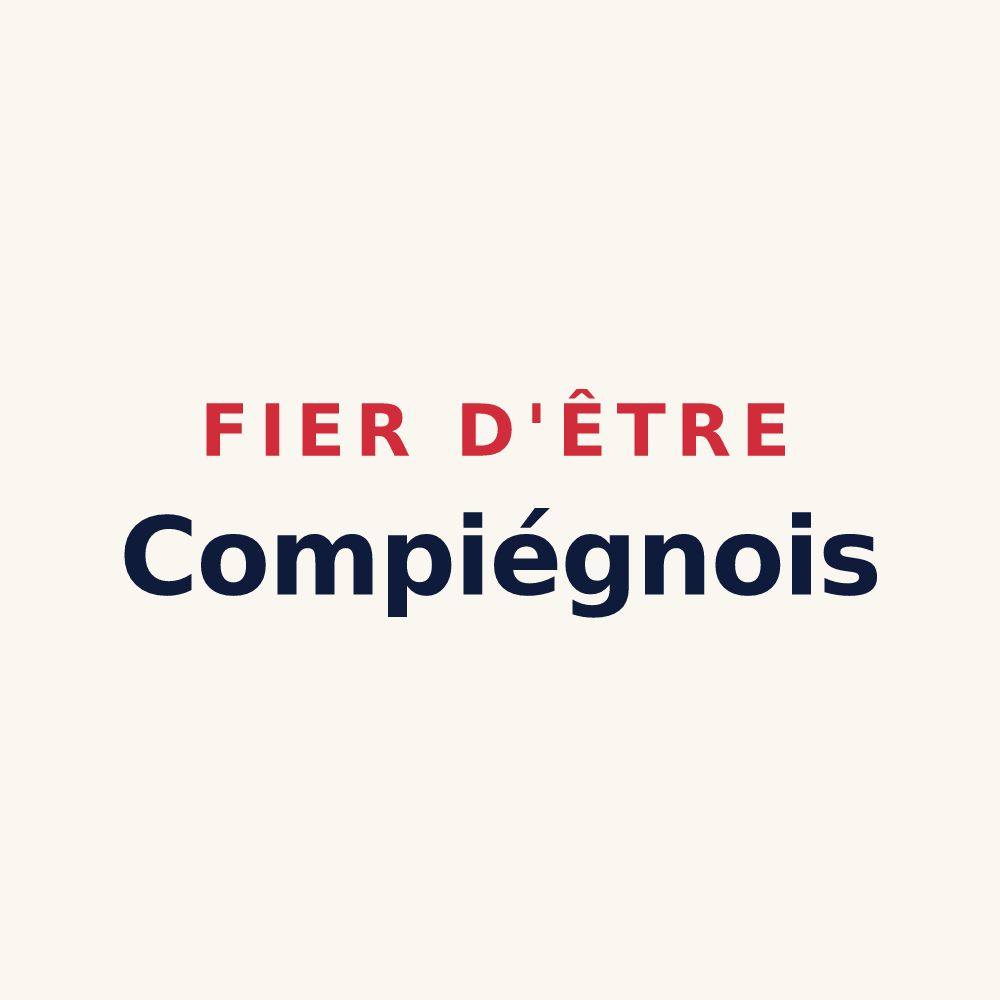 Tasse « Fier d'être Compiégnois » — design pour Compiègne