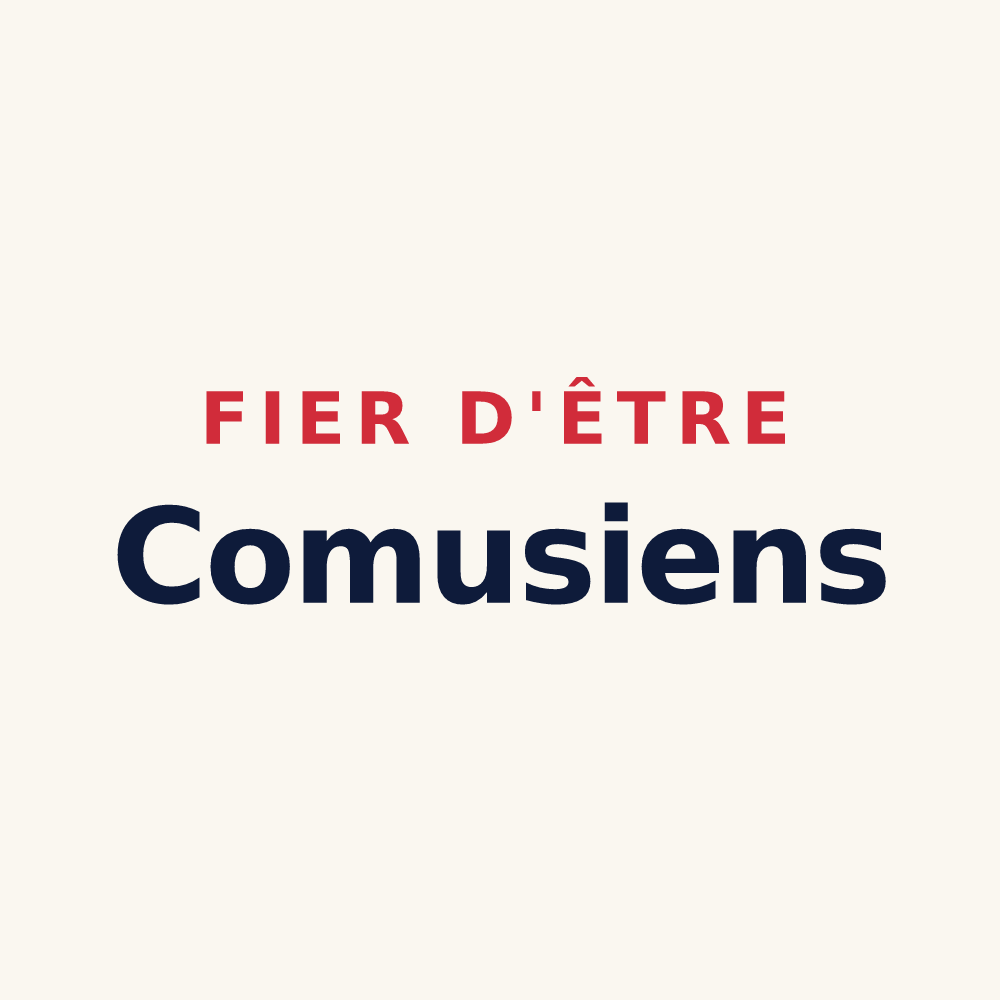 Tasse « Fier d'être Comusiens » — design pour Comus