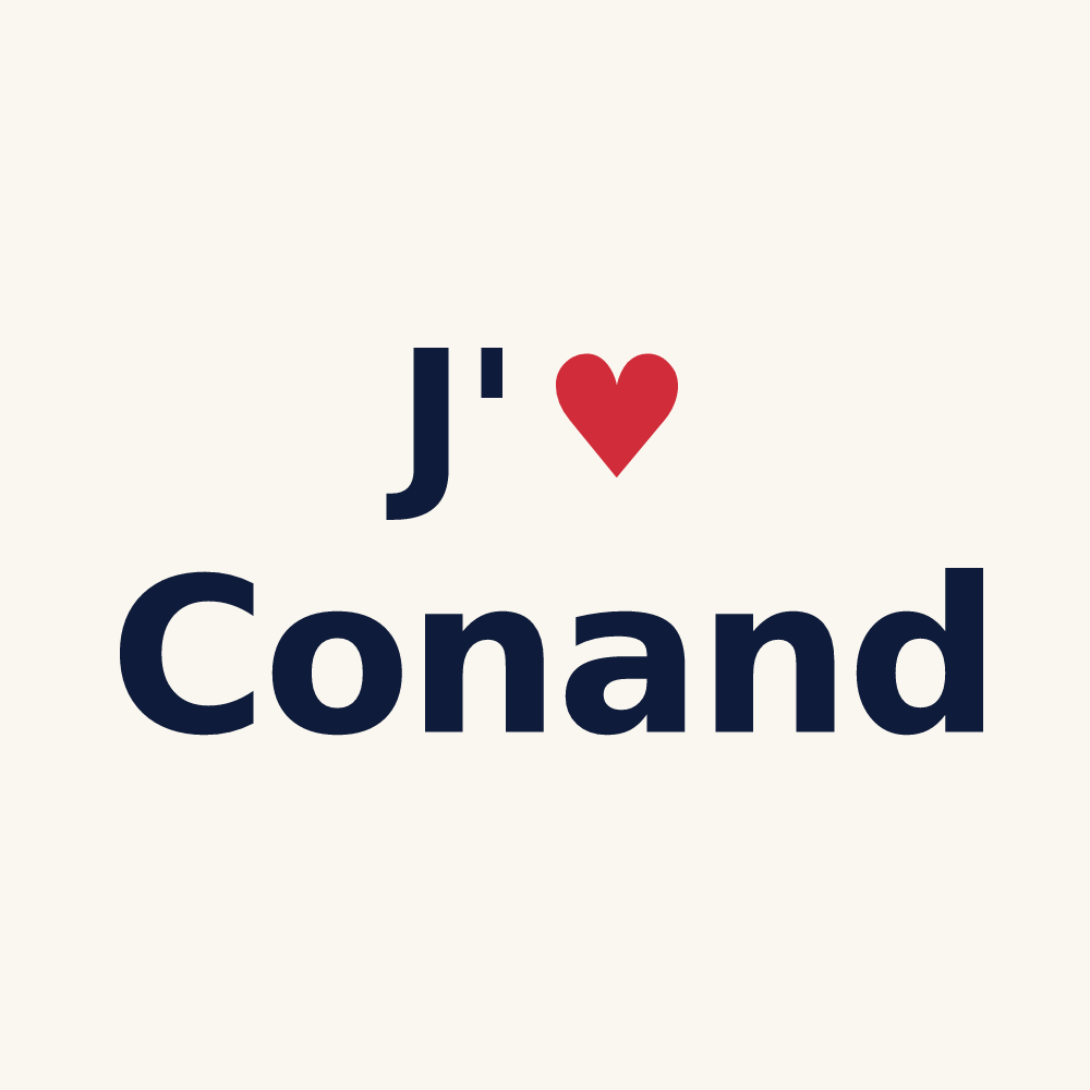 Tasse personnalisée Conand — design J'aime Conand