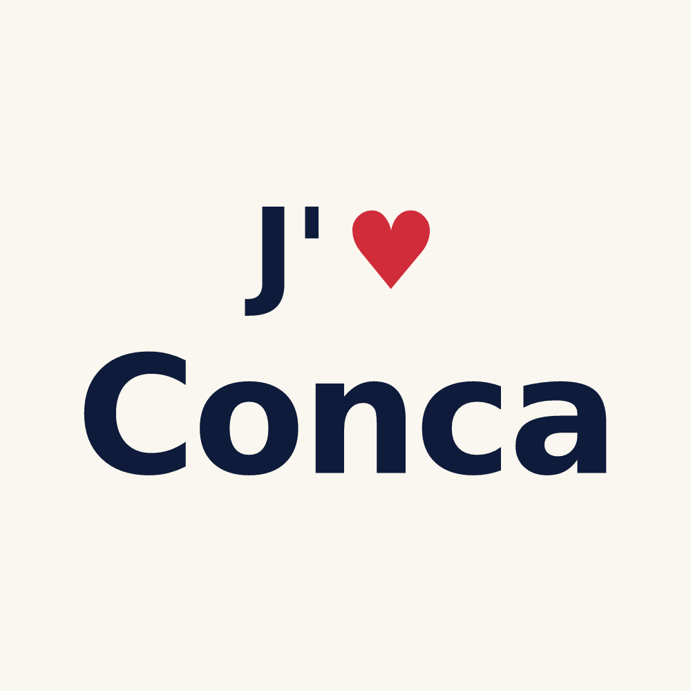 Tasse personnalisée Conca — design J'aime Conca