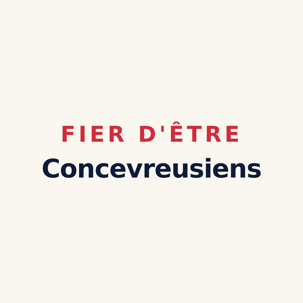 Tasse « Fier d'être Concevreusiens » — design pour Concevreux