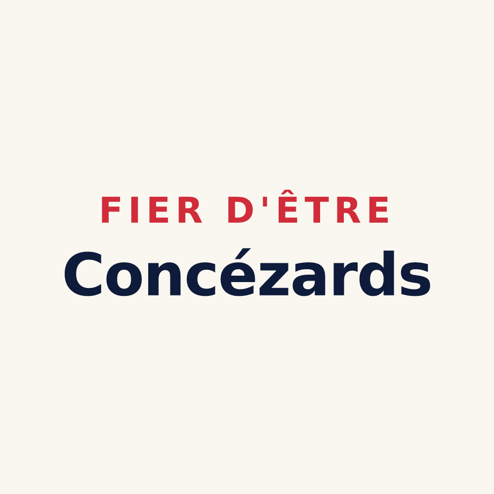 Tasse « Fier d'être Concézards » — design pour Concèze