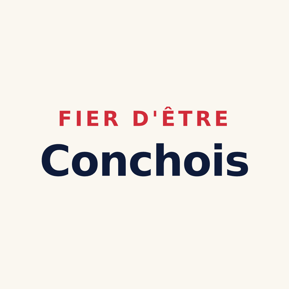 Tasse « Fier d'être Conchois » — design pour Conches-en-Ouche