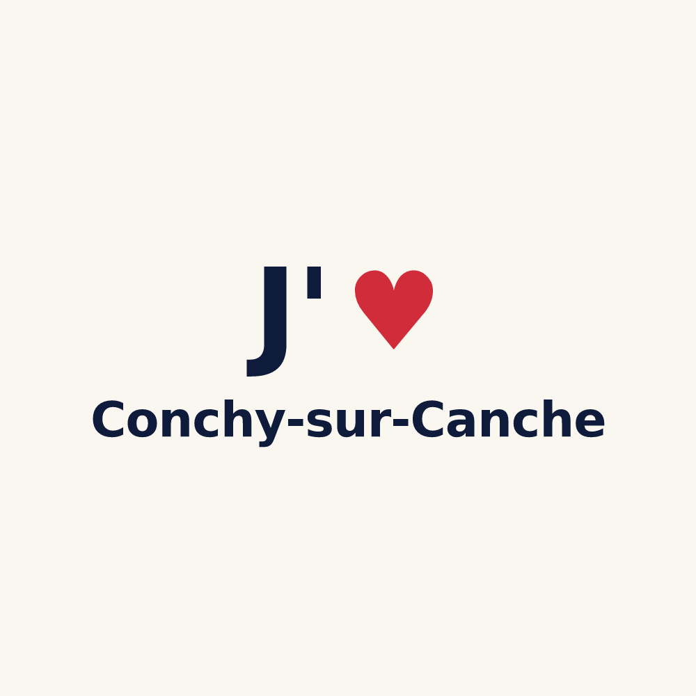 Tasse personnalisée Conchy-sur-Canche — design J'aime Conchy-sur-Canche