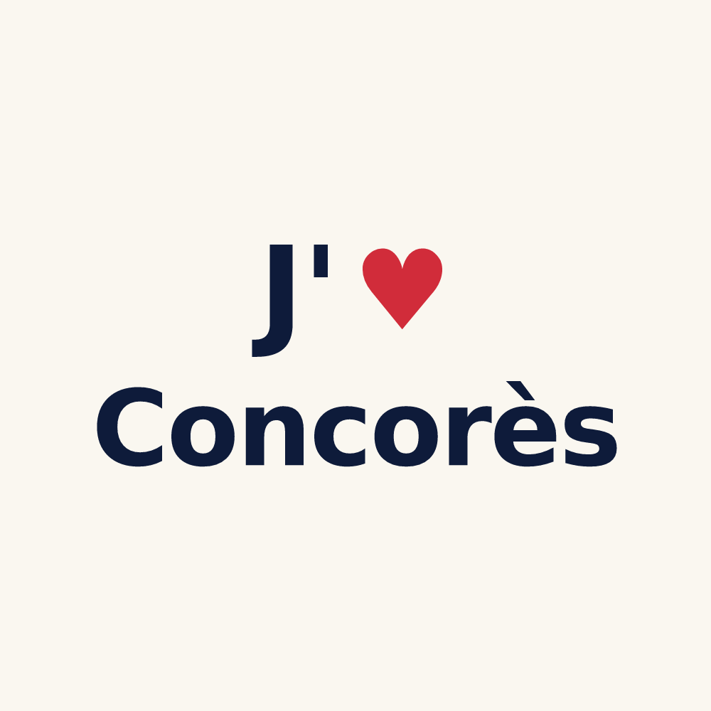 Tasse personnalisée Concorès — design J'aime Concorès