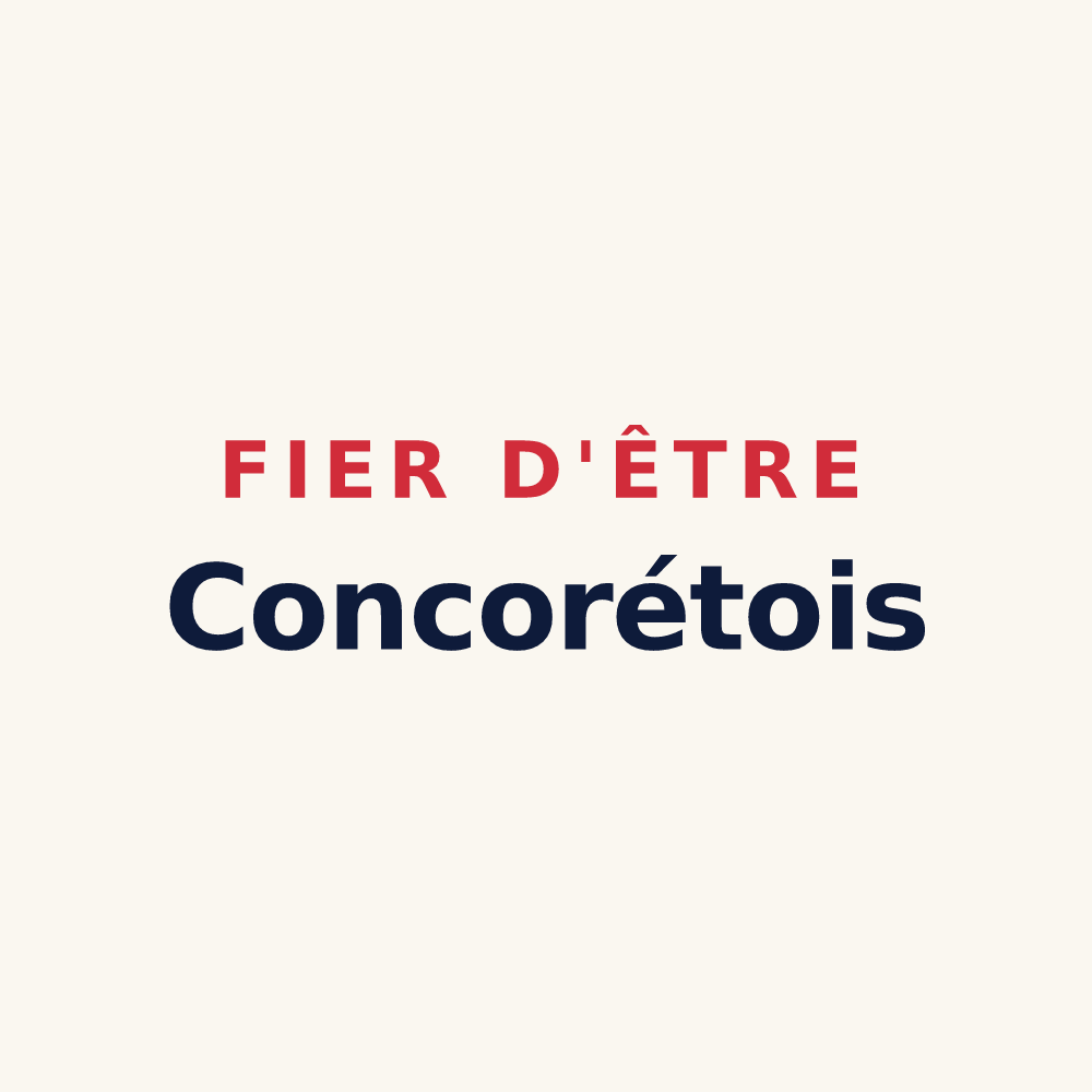 Tasse « Fier d'être Concorétois » — design pour Concoret