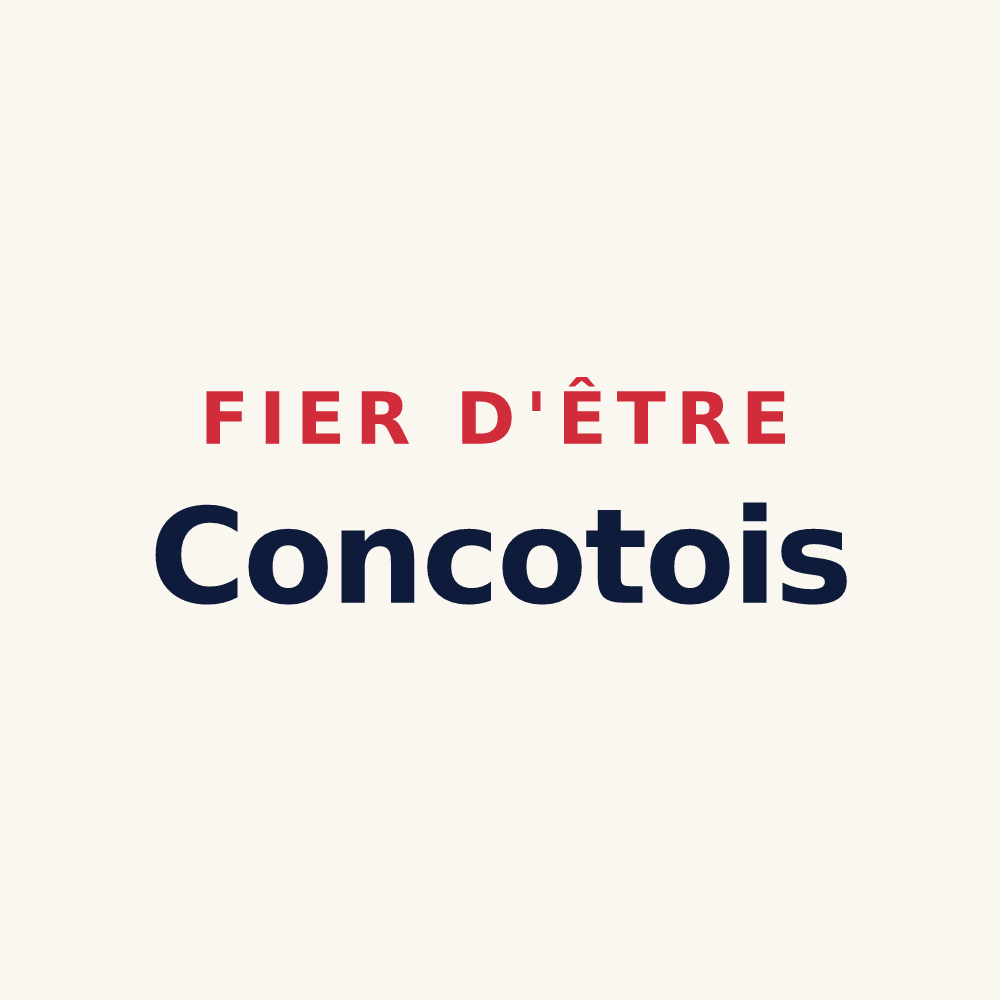 Tasse « Fier d'être Concotois » — design pour Concots