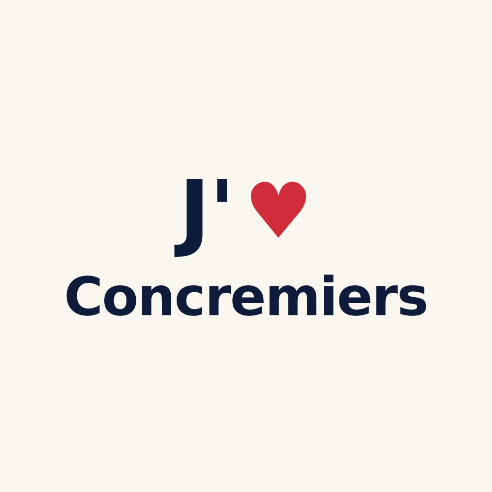 Tasse personnalisée Concremiers — design J'aime Concremiers