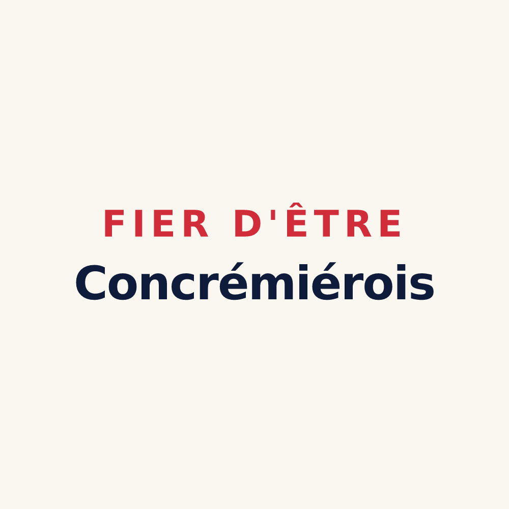 Tasse « Fier d'être Concrémiérois » — design pour Concremiers