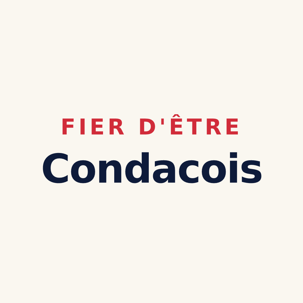 Tasse « Fier d'être Condacois » — design pour Condac
