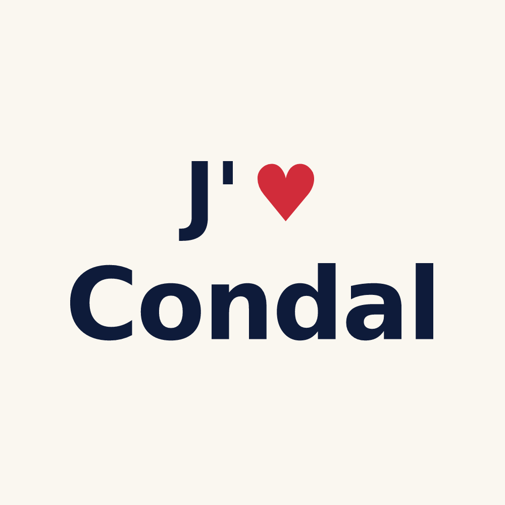 Tasse personnalisée Condal — design J'aime Condal