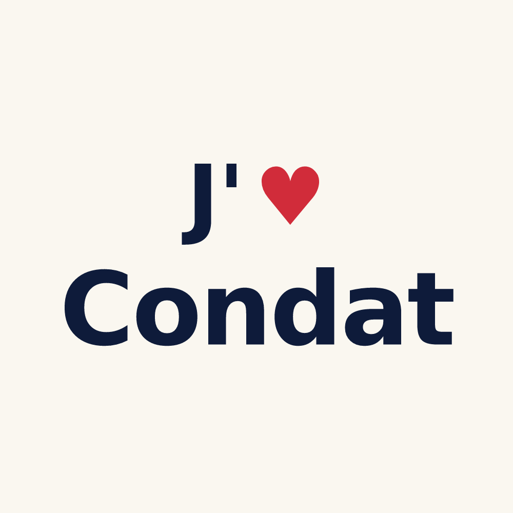 Tasse personnalisée Condat — design J'aime Condat