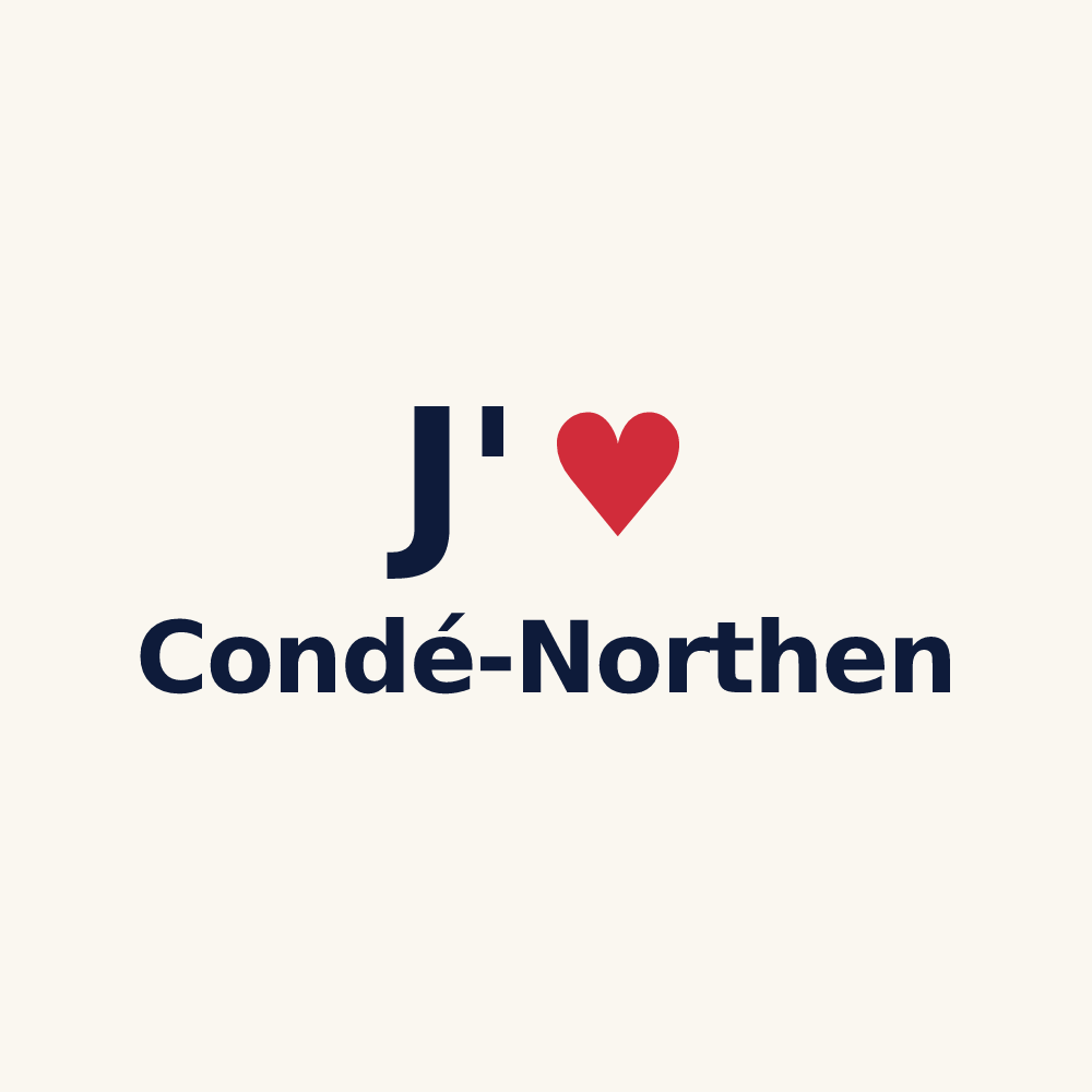 Tasse personnalisée Condé-Northen — design J'aime Condé-Northen