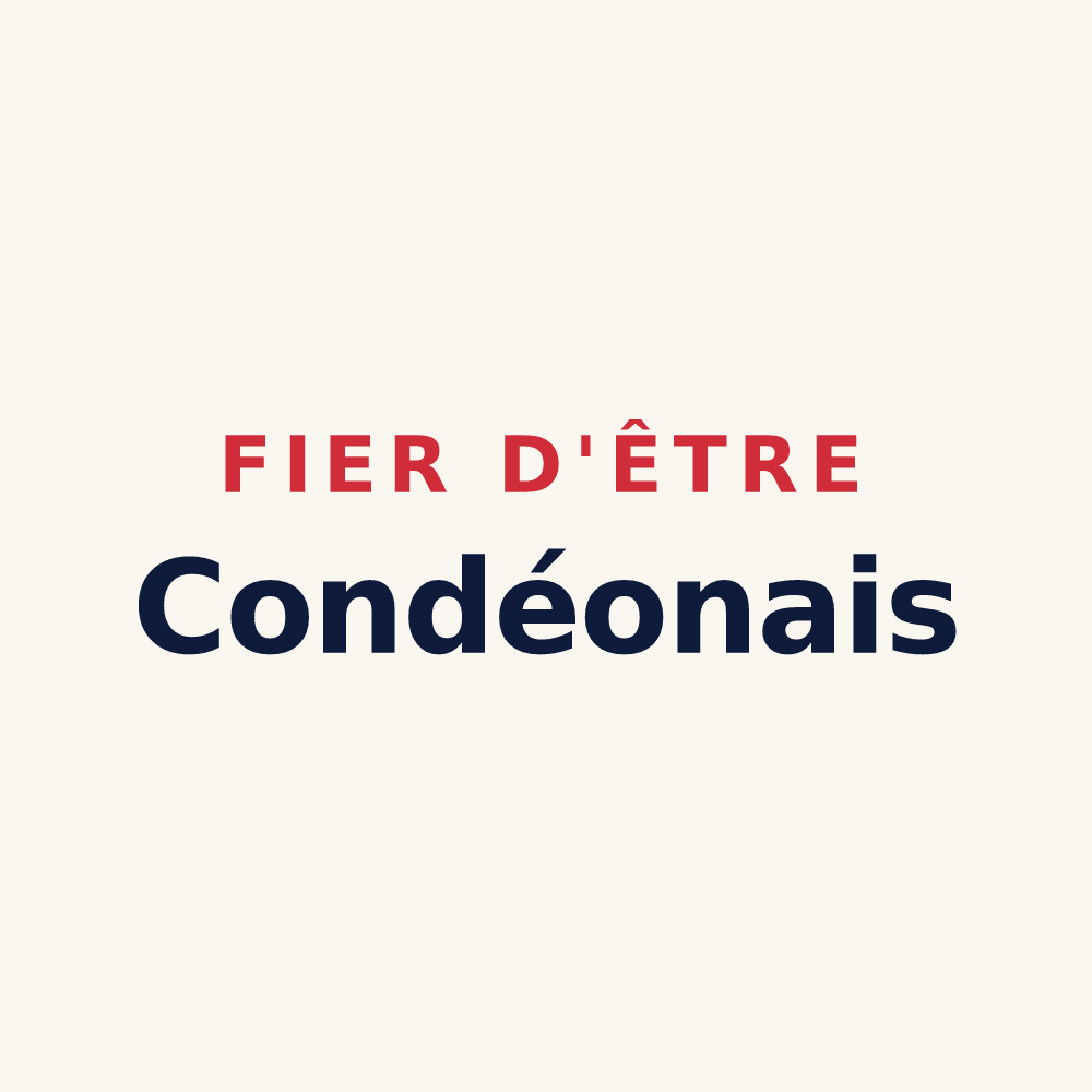 Tasse « Fier d'être Condéonais » — design pour Condéon