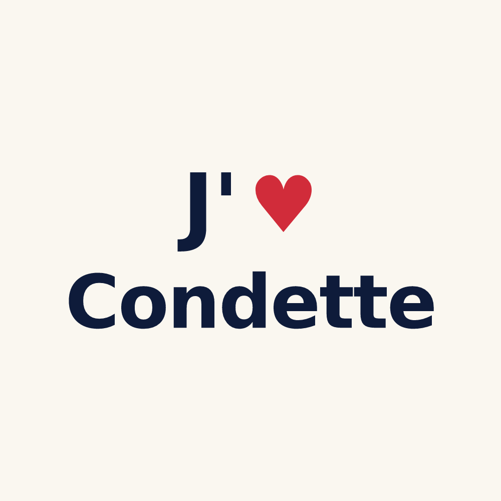 Tasse personnalisée Condette — design J'aime Condette