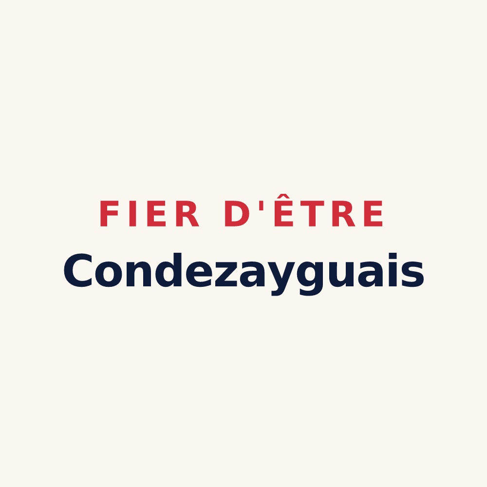 Tasse « Fier d'être Condezayguais » — design pour Condezaygues