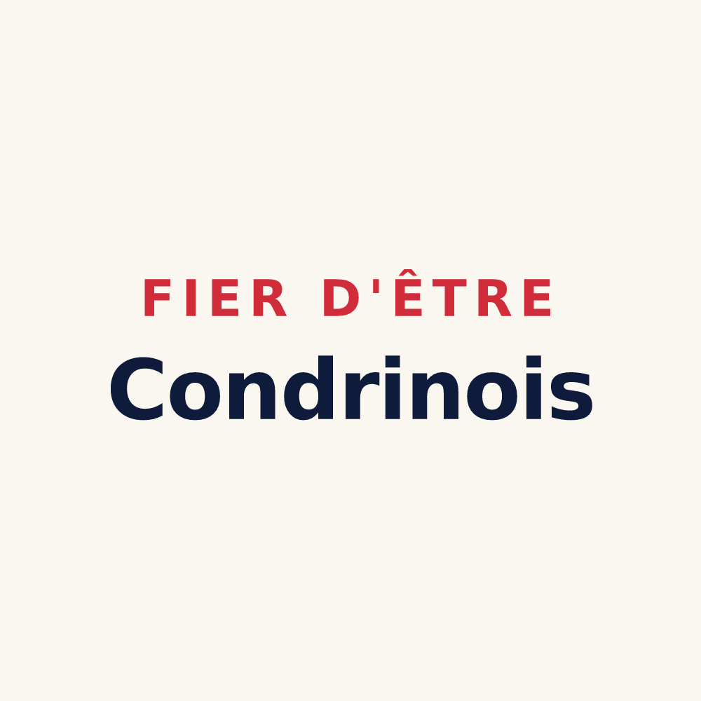 Tasse « Fier d'être Condrinois » — design pour Condren