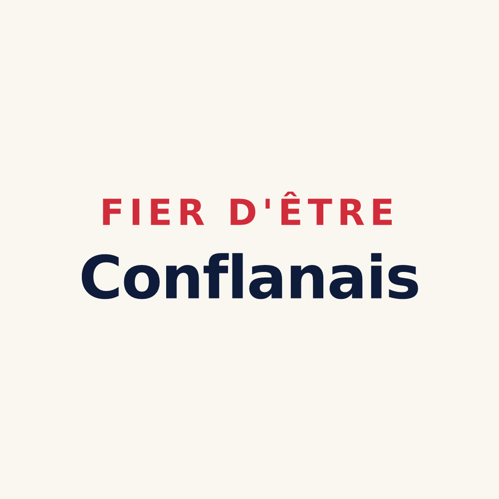 Tasse « Fier d'être Conflanais » — design pour Conflans-Sainte-Honorine