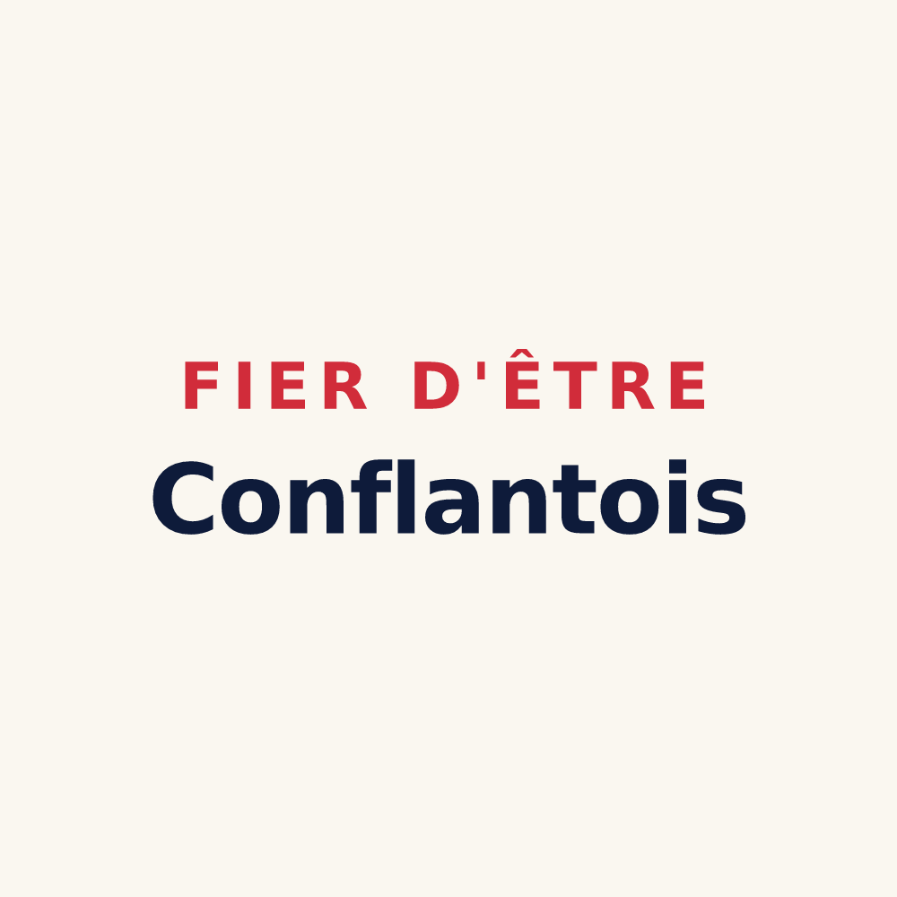 Tasse « Fier d'être Conflantois » — design pour Conflans-sur-Seine