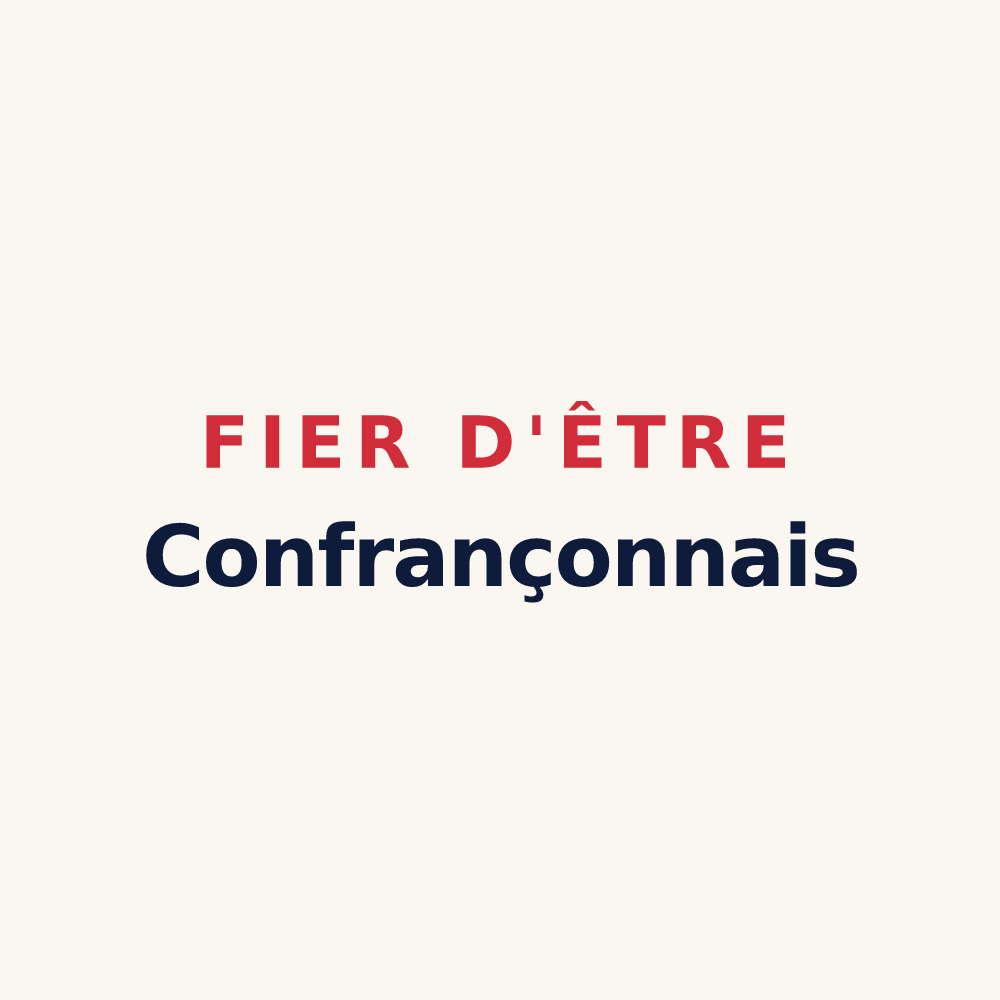 Tasse « Fier d'être Confrançonnais » — design pour Confrançon