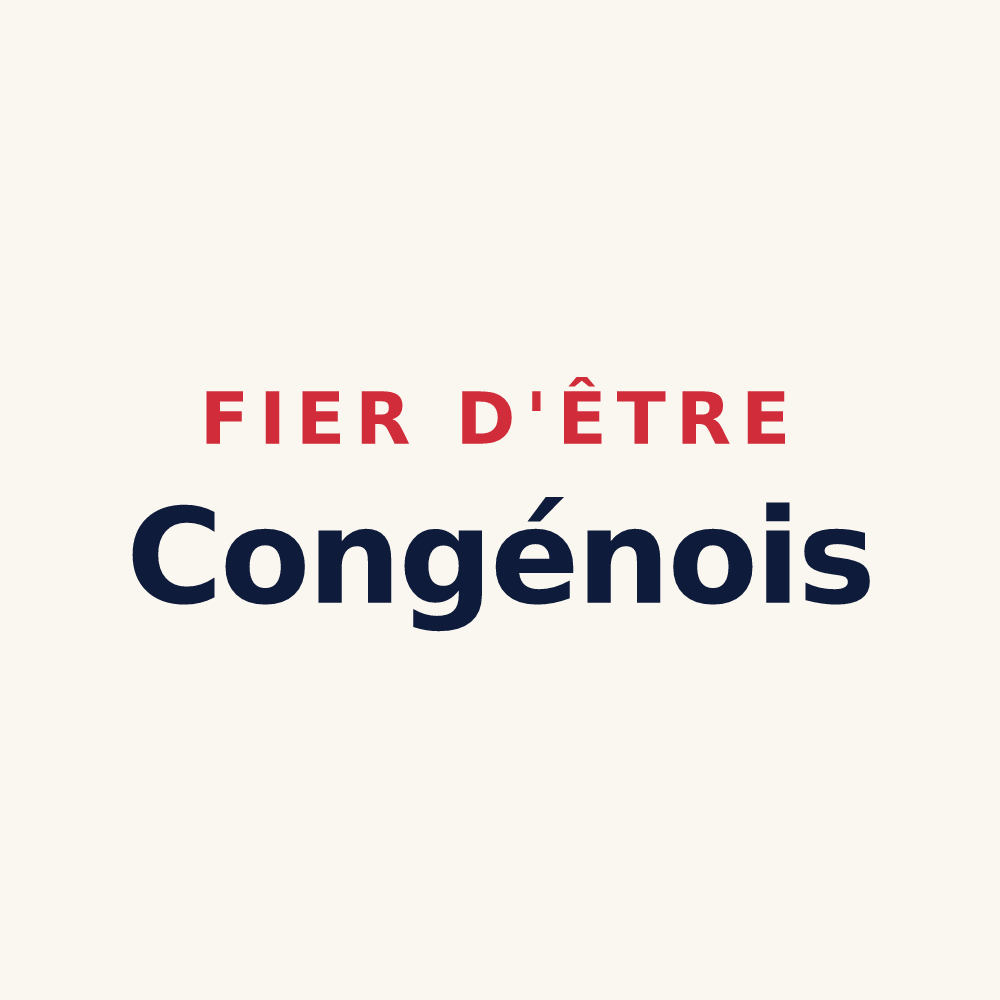 Tasse « Fier d'être Congénois » — design pour Congénies