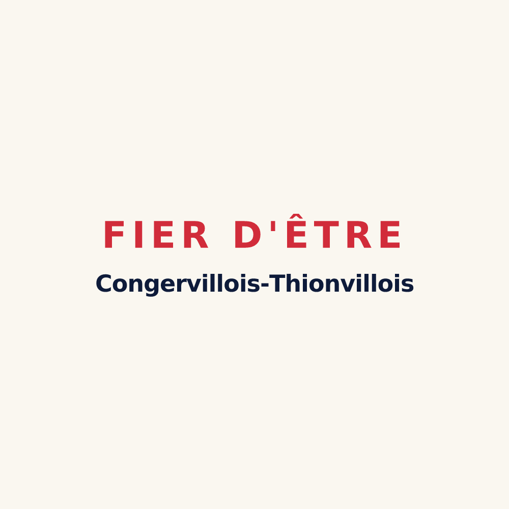 Tasse « Fier d'être Congervillois-Thionvillois » — design pour Congerville-Thionville