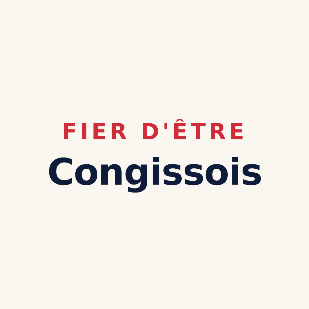 Tasse « Fier d'être Congissois » — design pour Congis-sur-Thérouanne