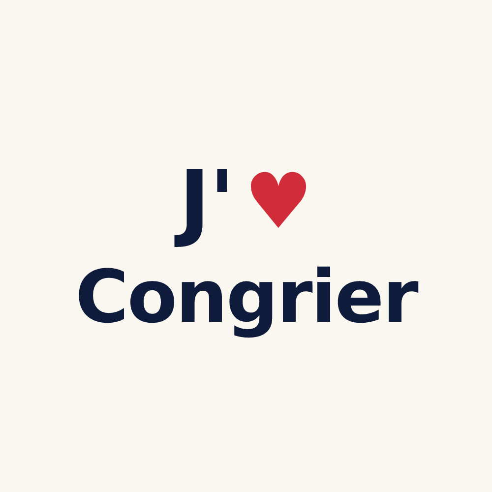 Tasse personnalisée Congrier — design J'aime Congrier
