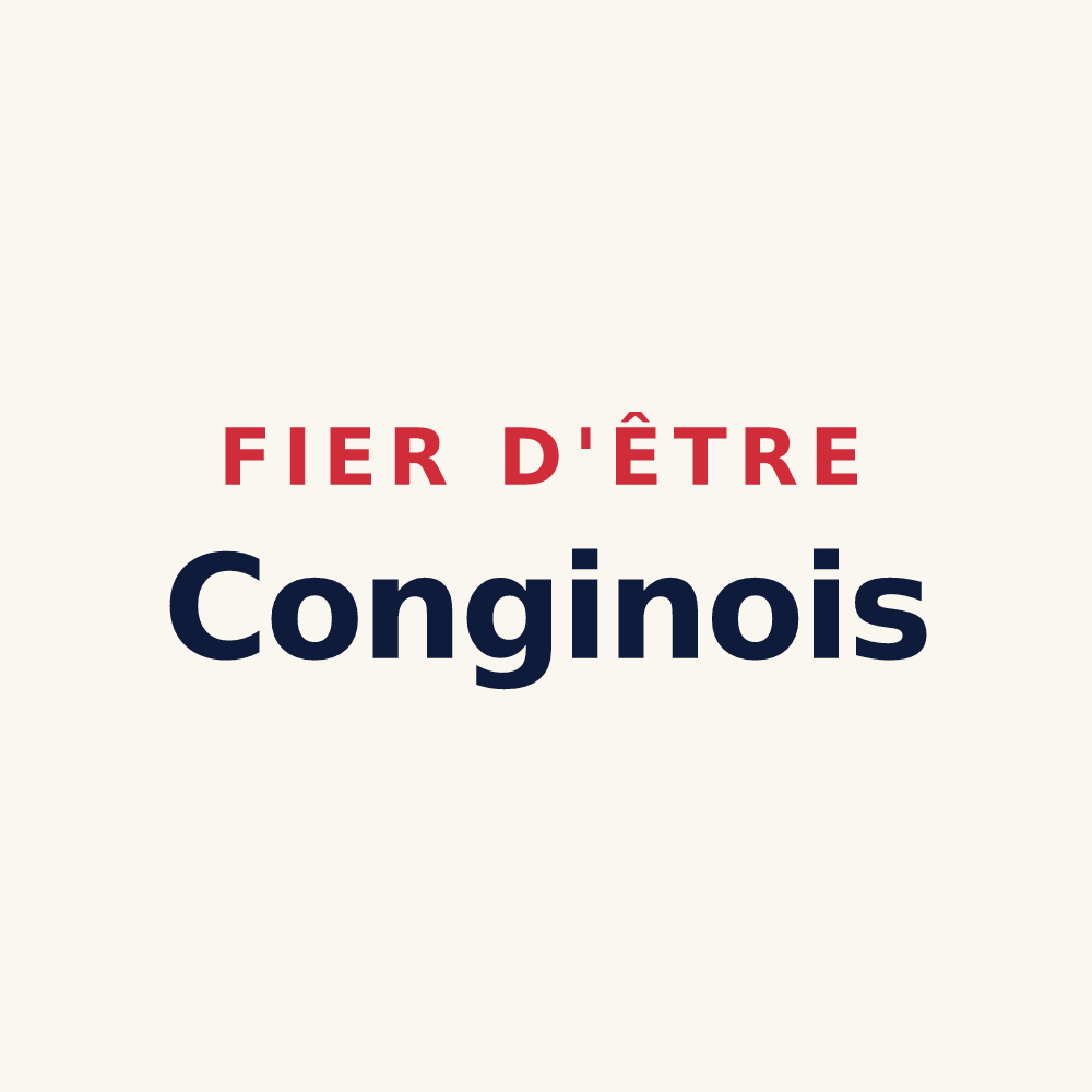 Tasse « Fier d'être Conginois » — design pour Congy