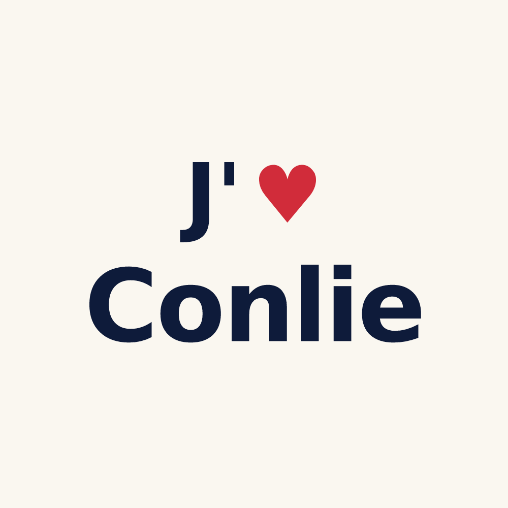 Tasse personnalisée Conlie — design J'aime Conlie