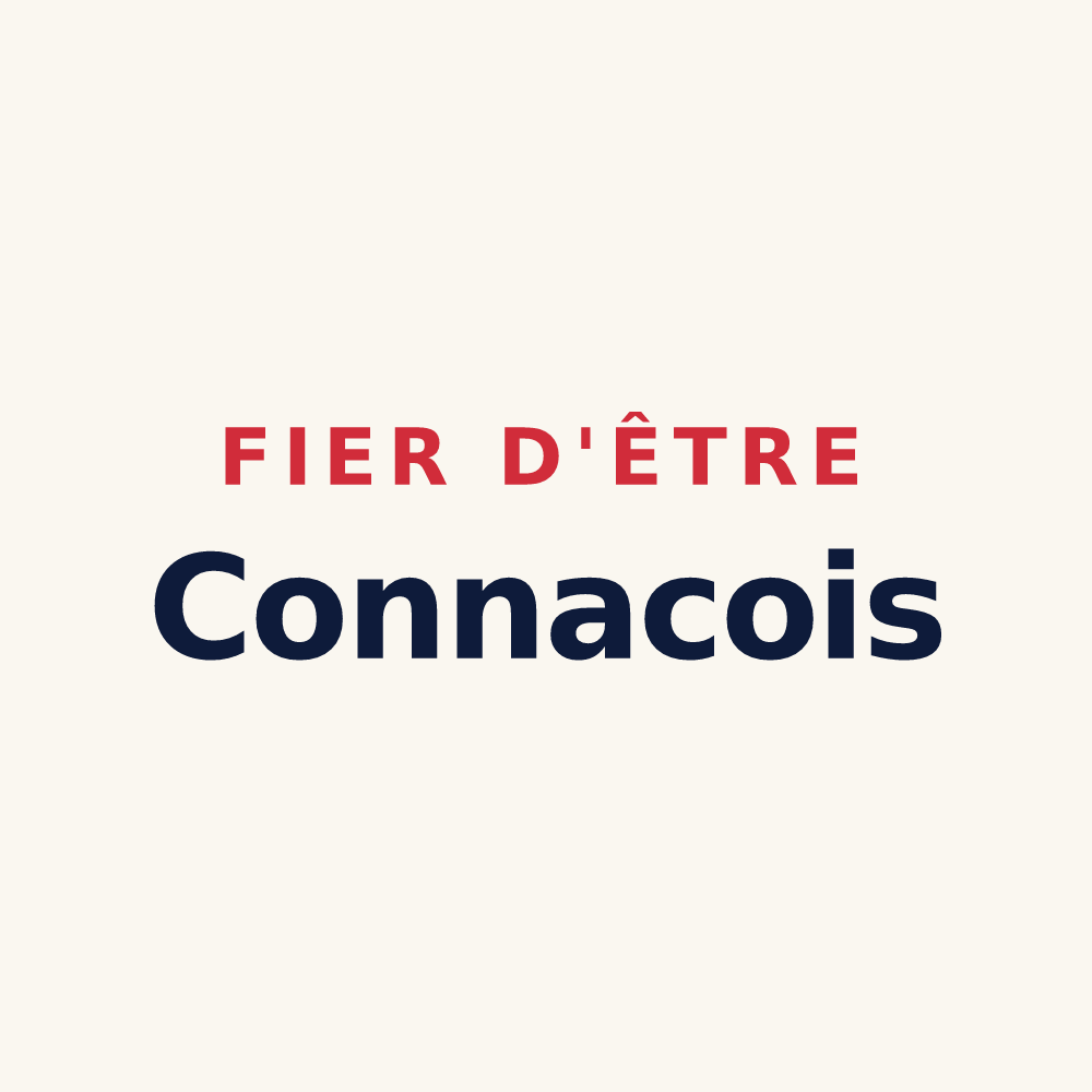 Tasse « Fier d'être Connacois » — design pour Connac