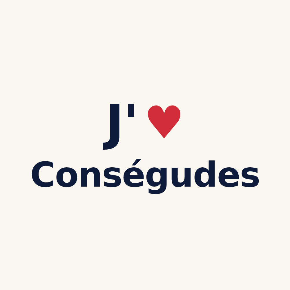 Tasse personnalisée Conségudes — design J'aime Conségudes