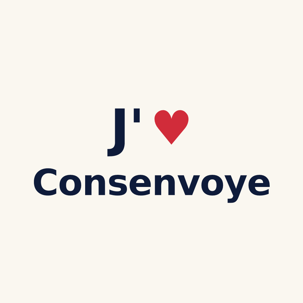 Tasse personnalisée Consenvoye — design J'aime Consenvoye