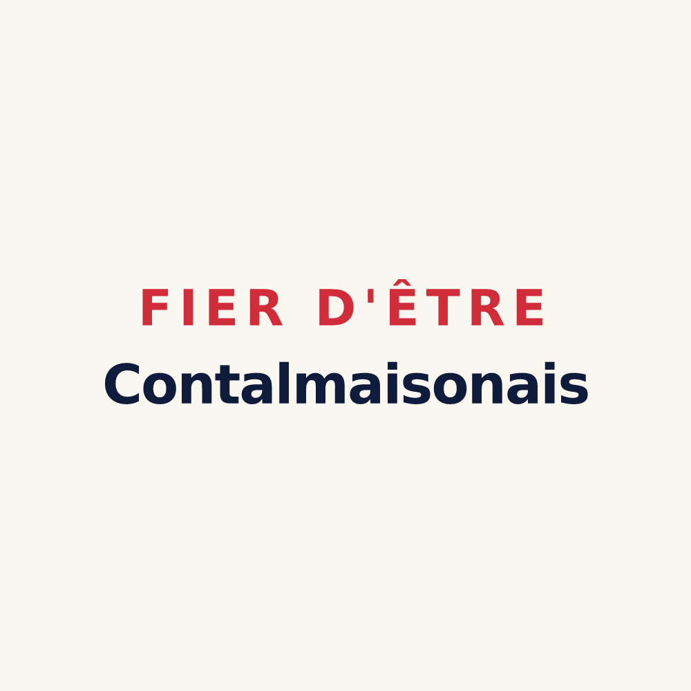 Tasse « Fier d'être Contalmaisonais » — design pour Contalmaison