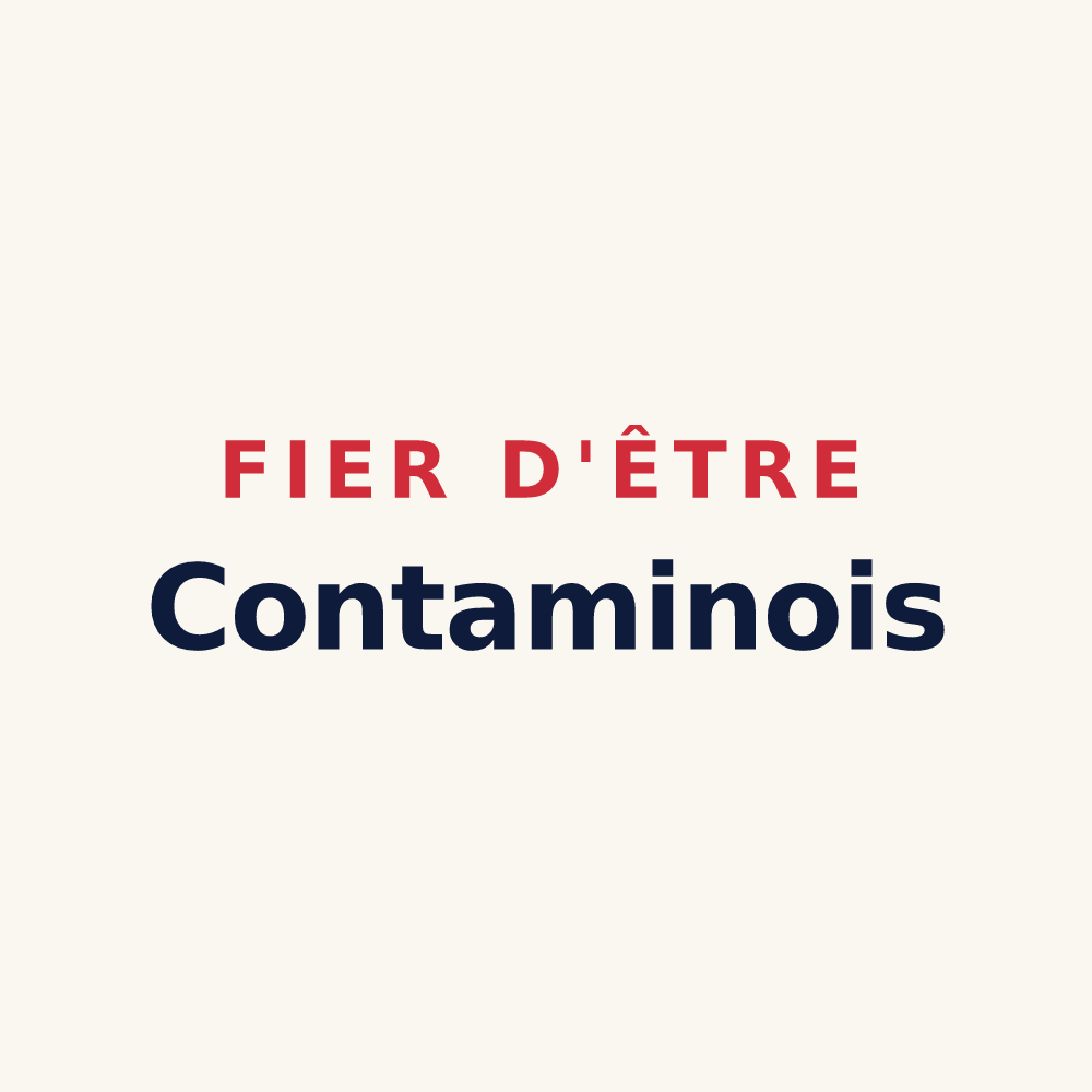Tasse « Fier d'être Contaminois » — design pour Contamine-Sarzin