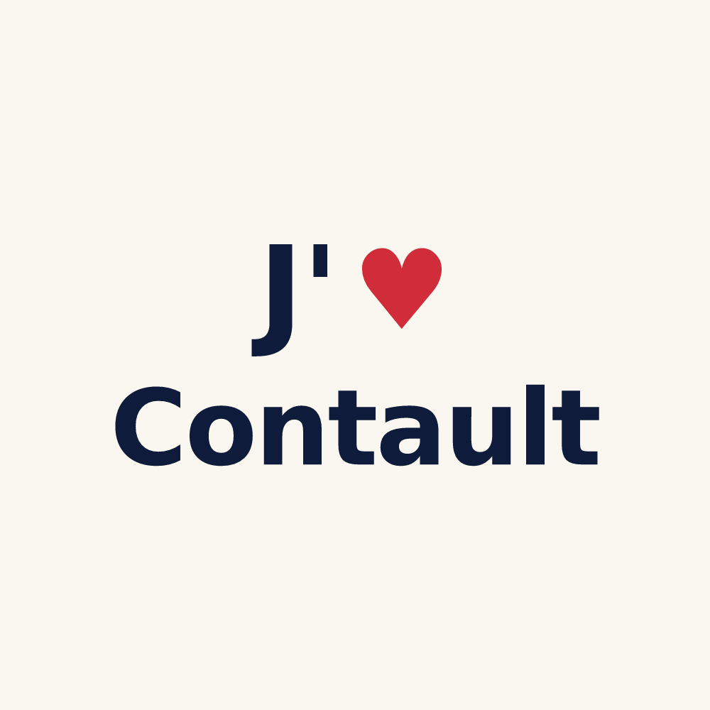 Tasse personnalisée Contault — design J'aime Contault